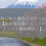 まめ株の株主優待は受けられますか？【まめ株投資のメリット・デメリット徹底解説！】